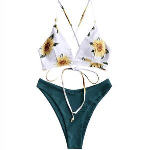 1. Brazilian cut Sunflower bikini